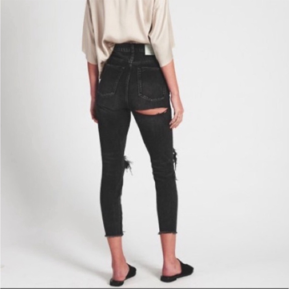 New One Teaspoon Super High Waisted Freebirds Jean Double Bass Denim NWT Size 24